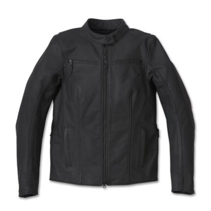 Harley Davidson Willie G Leather Jacket Black – front view