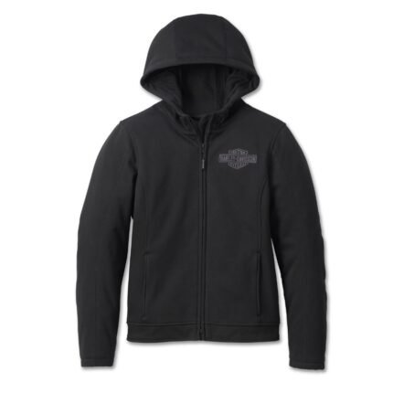 Harley Davidson Black Fleece Jacket – front view