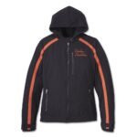 Harley Soft Shell 3 in 1 Jacket Black – front view
