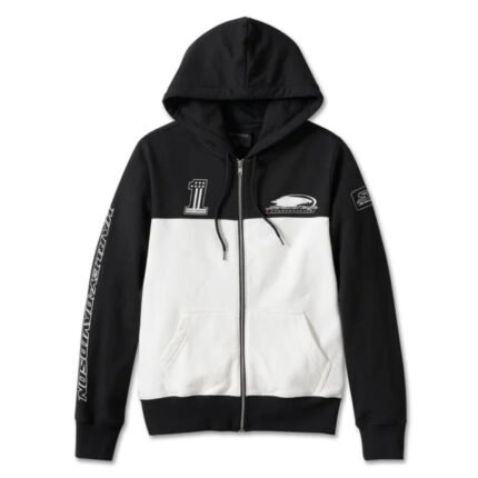 Harley Davidson Screamin Eagle Hoodie White/Black – front view
