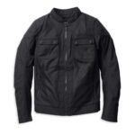 Harley Davidson Zephyr Black Jacket – front view