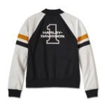 Harley Davidson Stacked Bomber Jacket Harley Black – front view
