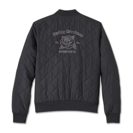 Harley Davidson Old Bomber Jacket Black – front view